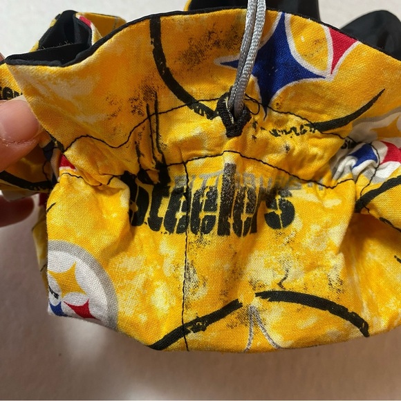 Pittsburgh Steelers NFL Jewelry Pouch Treasure Bag Handmade‎ By Li Li NEW - Picture 10 of 11